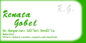 renata gobel business card